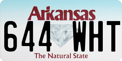 AR license plate 644WHT