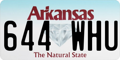 AR license plate 644WHU