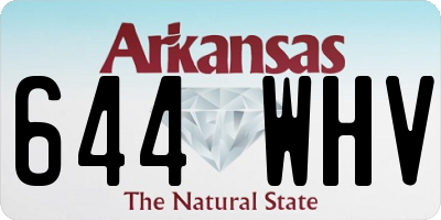 AR license plate 644WHV