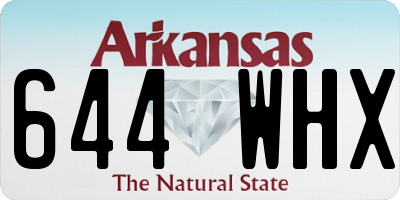 AR license plate 644WHX