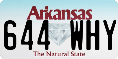 AR license plate 644WHY