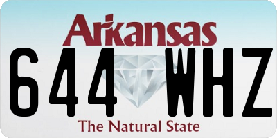 AR license plate 644WHZ