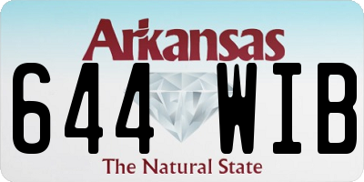 AR license plate 644WIB
