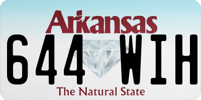 AR license plate 644WIH