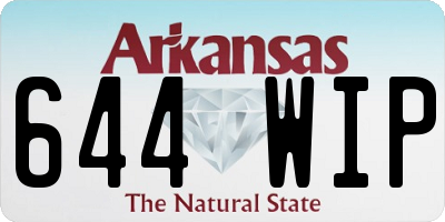 AR license plate 644WIP