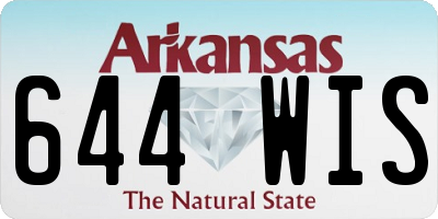 AR license plate 644WIS