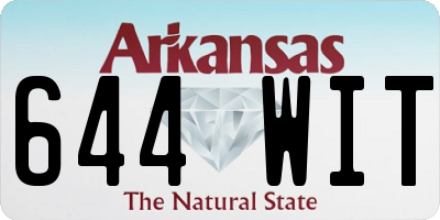 AR license plate 644WIT