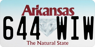 AR license plate 644WIW