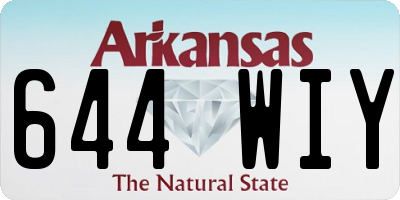 AR license plate 644WIY