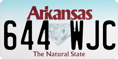 AR license plate 644WJC
