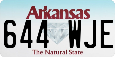 AR license plate 644WJE