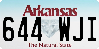 AR license plate 644WJI