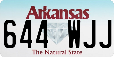 AR license plate 644WJJ