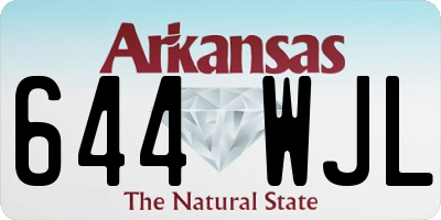 AR license plate 644WJL
