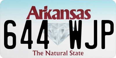 AR license plate 644WJP