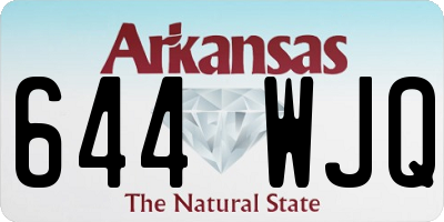 AR license plate 644WJQ