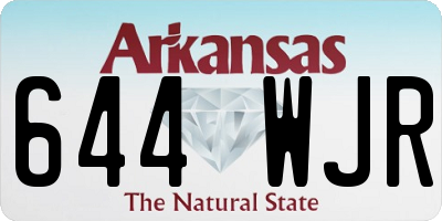 AR license plate 644WJR