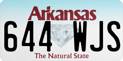 AR license plate 644WJS