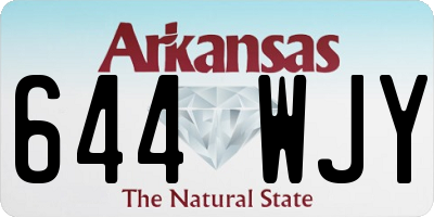 AR license plate 644WJY