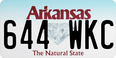 AR license plate 644WKC