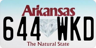 AR license plate 644WKD