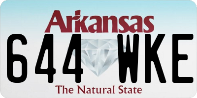 AR license plate 644WKE