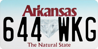 AR license plate 644WKG