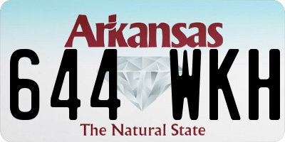 AR license plate 644WKH