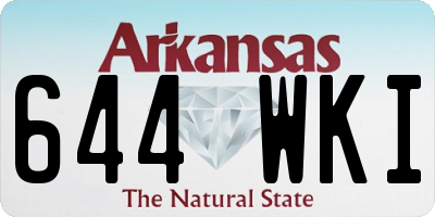 AR license plate 644WKI