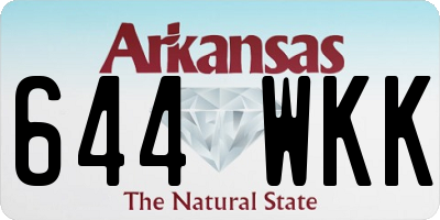 AR license plate 644WKK