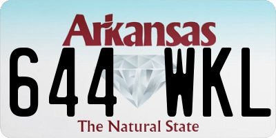 AR license plate 644WKL