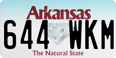 AR license plate 644WKM