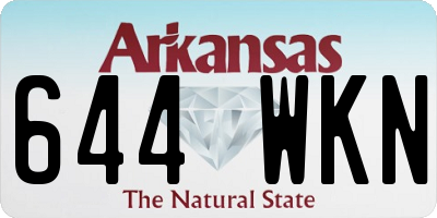 AR license plate 644WKN
