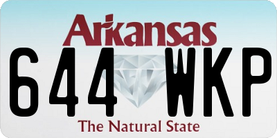 AR license plate 644WKP