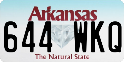 AR license plate 644WKQ