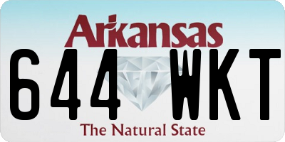 AR license plate 644WKT