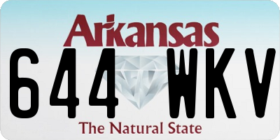 AR license plate 644WKV