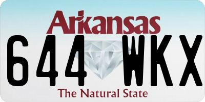 AR license plate 644WKX