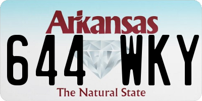 AR license plate 644WKY