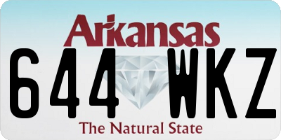 AR license plate 644WKZ