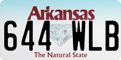 AR license plate 644WLB