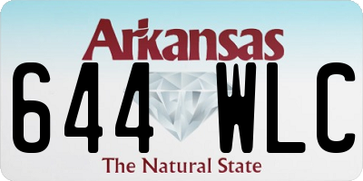AR license plate 644WLC