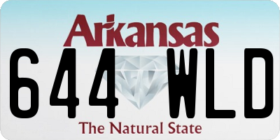 AR license plate 644WLD