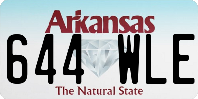 AR license plate 644WLE