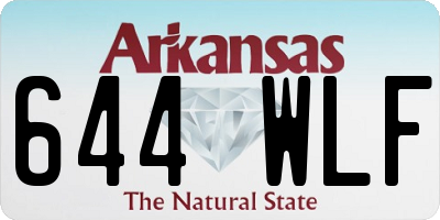 AR license plate 644WLF