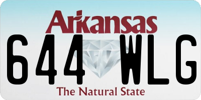 AR license plate 644WLG