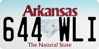 AR license plate 644WLI