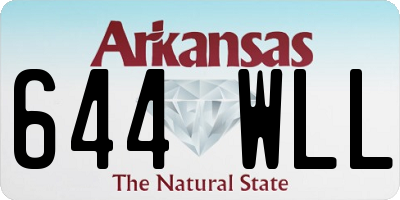 AR license plate 644WLL