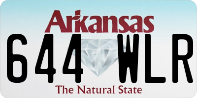 AR license plate 644WLR