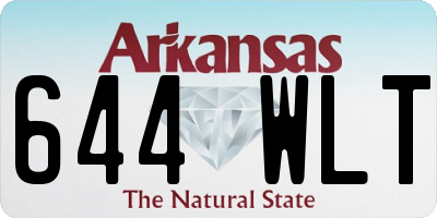 AR license plate 644WLT